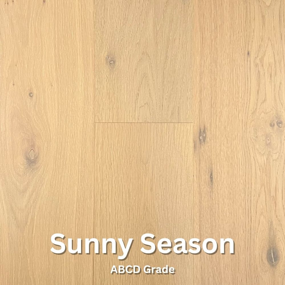 Floorest - 7 1/2 X 3/4 - White Oak "Sunny Season" - Engineered Hardwood ABCD Grade - 23.81 Sf/B